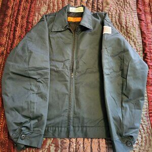 Red cap utility jacket